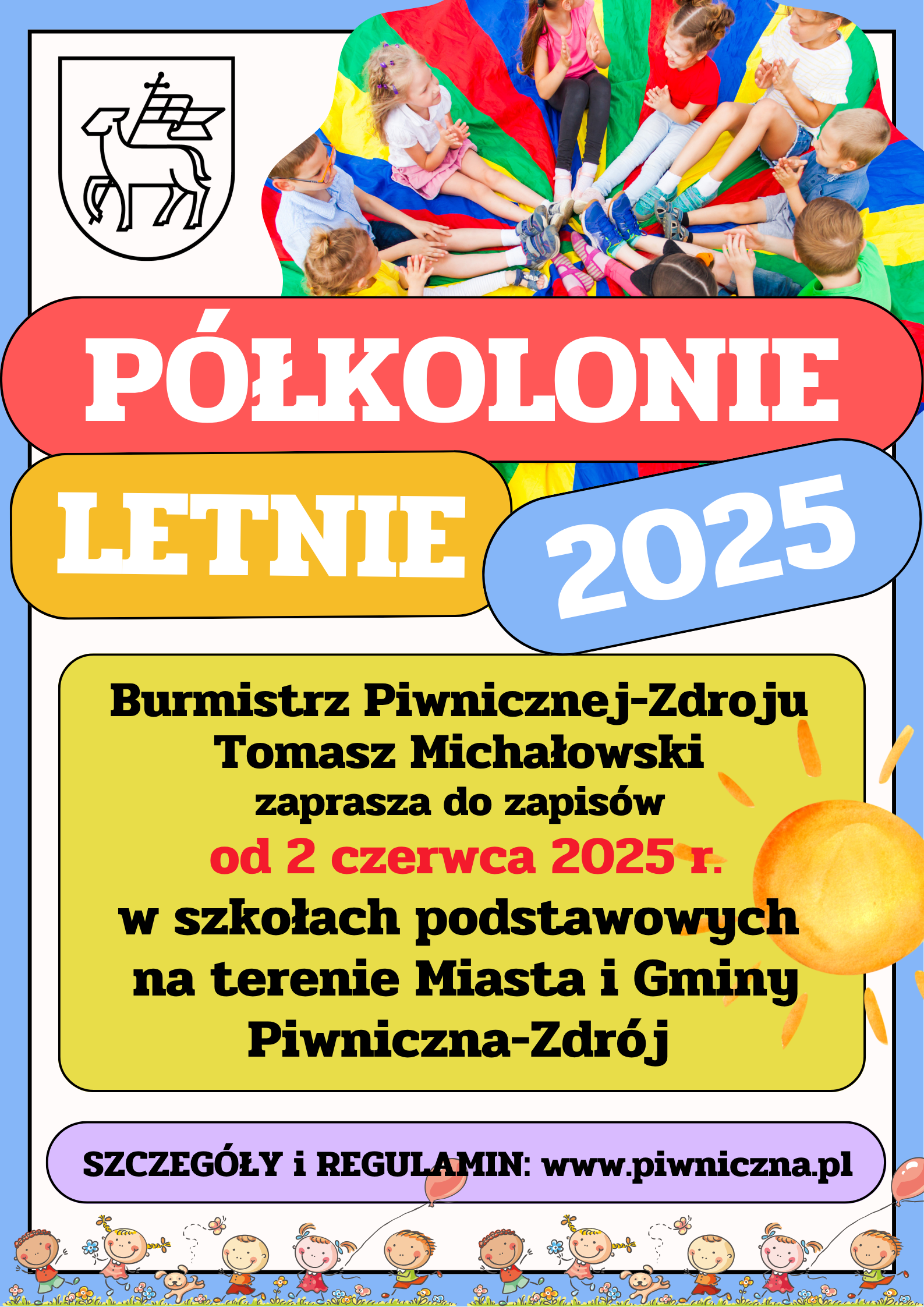 Półkolonie letnie dla szkół.