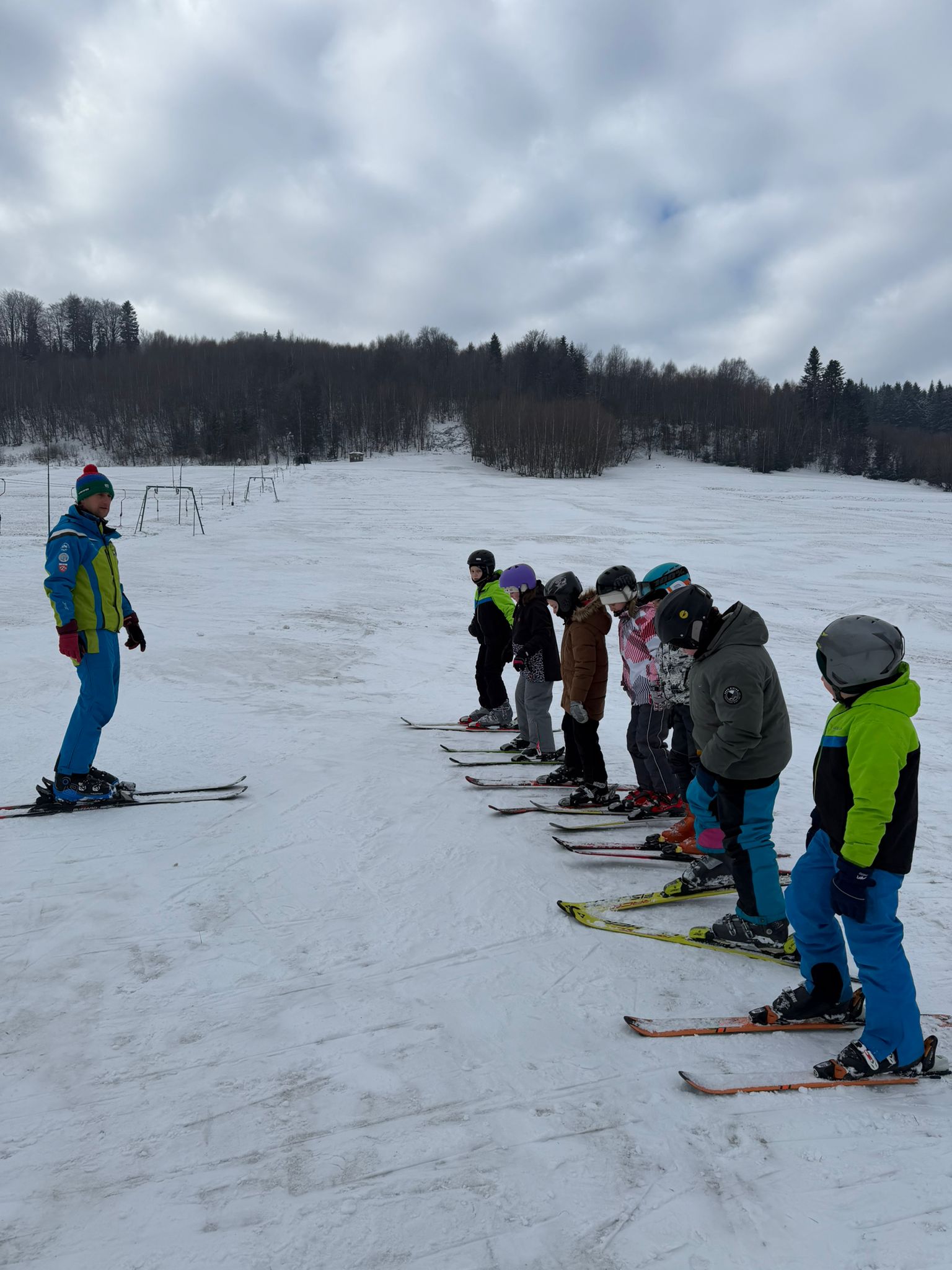Klasa 4 na nartach na Suchej Dolinie
