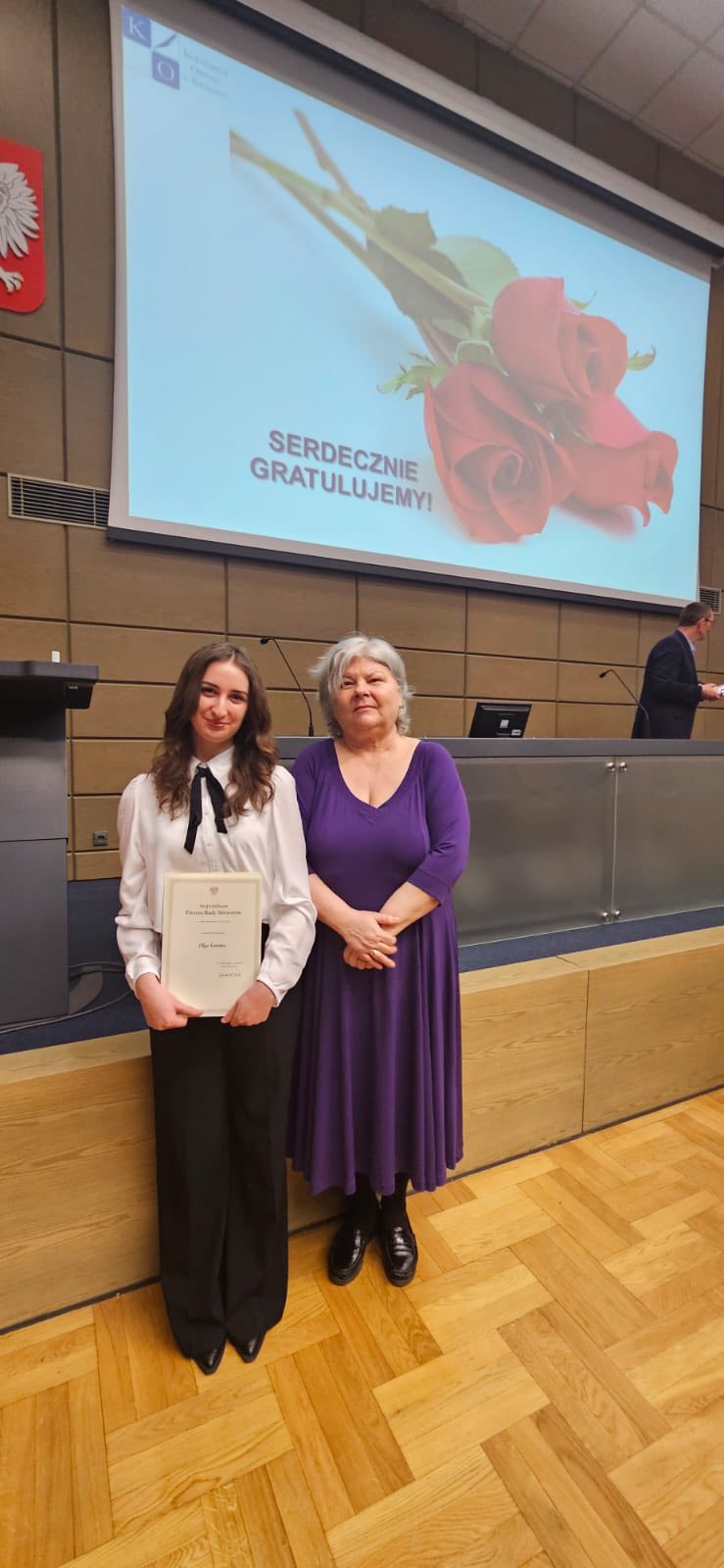 Wyróżnienie dla naszej absolwentki - Olgi Ściurki