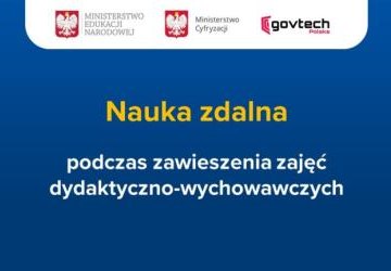 Nauka zdalna podczas zawieszenia zajęć