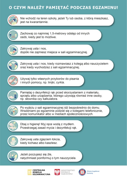 Egzamin ósmoklasisty wytyczne MEN i GIS