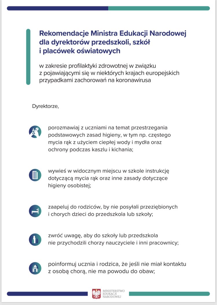 Zasady obowiązujące w szkole w okresie pandemii