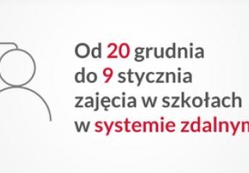 Zajęcia w szkole w systemie zdalnym