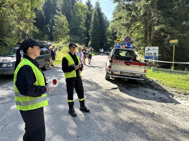 Rodzice przy Festiwalu Biegowym w Piwnicznej-Zdroju